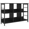 vidaXL Kirjahylly 6 tasoa 102 x 32 x 72,5 cm Tekninen puu Musta tammi.
