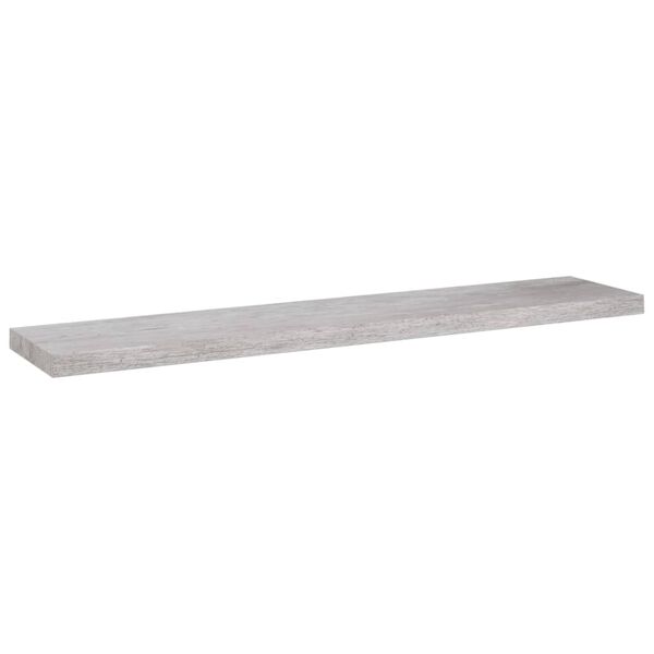 vidaXL Kelluvat seinähyllyt 2 kpl betoninharmaa 120x23,5x3,8 cm MDF