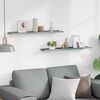 vidaXL Tauluhyllyt 2 kpl harmaa 80x9x3 cm MDF