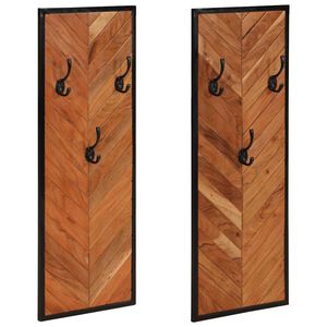 vidaXL Vaatehyllyt 2 kpl 35x1x90 cm t&auml;yspuu akaasia