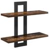 vidaXL Kelluvat hyllyt Savutammi 40 x 15 x 40 cm Tekninen puu