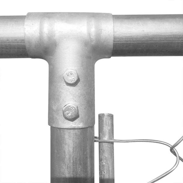 vidaXL Koiran ulkohäkki 383x383x185 cm