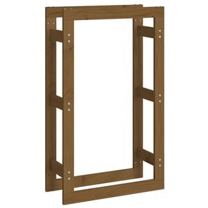 vidaXL Polttopuuteline hunajanruskea 60x25x100 cm t&auml;ysi m&auml;nty