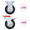 vidaXL Rullapy&ouml;r&auml;t 32 kpl 100 mm