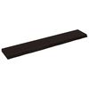 vidaXL Sein&auml;hylly tummanruskea 160x30x(2-6) cm k&auml;sitelty t&auml;ystammi