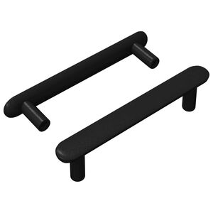 vidaXL Kaappikahva 2 kpl Musta 121 x 16.6 x 28.3 mm Rauta