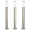 vidaXL Pollarivalaisimet 3 kpl 80 cm ruostumaton ter&auml;s IP44