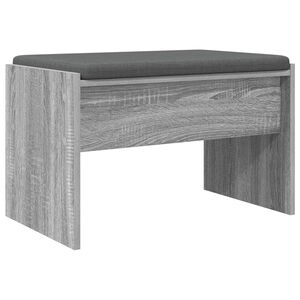 vidaXL Halli penkki tyynyll&auml; Harmaa Sonoma 63 x 38 x 40 cm