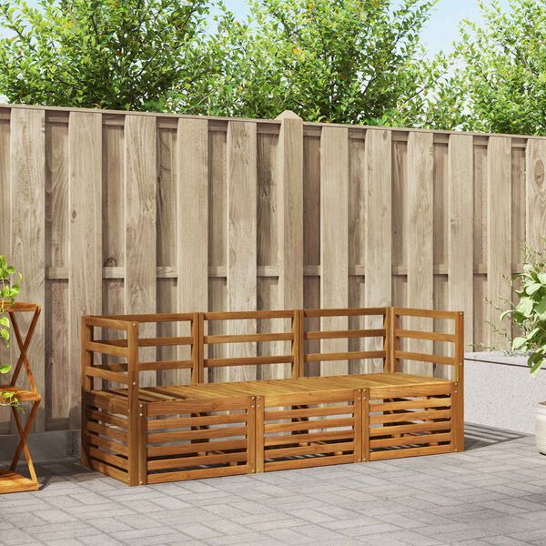 vidaXL Sohvasarjat 3 pcs Luonnollinen Tihe&auml; akasiapuu