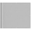 vidaXL Parvekkeen suoja vaaleanharmaa 90x800 cm 100% Oxford polyesteri