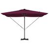 vidaXL Aurinkovarjo Viininpunainen 286 x 285 x 270 cm Alumiini
