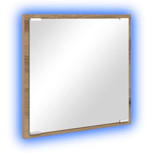 vidaXL LED kylpyhuonemirror Artisan tammi 40 x 37 x 8.5 cm