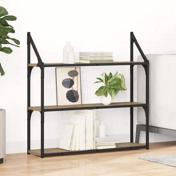 vidaXL Sein&auml;hylly Artisan tammi 80 x 21 x 78,5 cm Tekninen puu