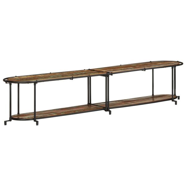 vidaXL TV-taso 200x42x40 cm kierr&auml;tetty t&auml;ysi puu