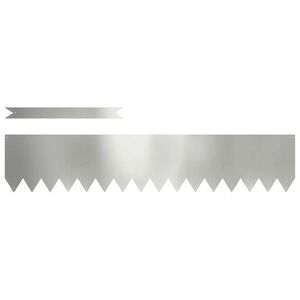 vidaXL Nurmireunus 50 pcs Hopea 100 x 0.05 x 20 cm Galvanoitu ter&auml;s