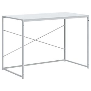 vidaXL Tietokonep&ouml;yt&auml; valkoinen 110x60x70 cm tekninen puu