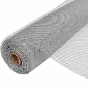 vidaXL Verkkosuoja alumiini 100x500 cm hopea