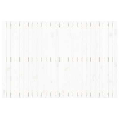 vidaXL Sängynpääty seinälle valkoinen 166x3x110 cm täysi mänty
