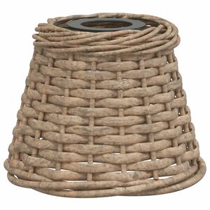 vidaXL Kattovalaisimen varjostin ruskea &Oslash;15x12 cm paju