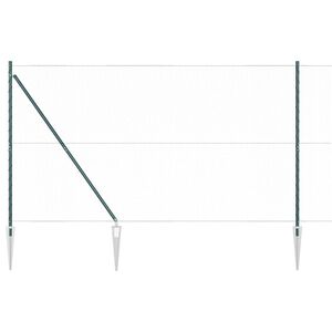 vidaXL Kuusikulmainen aita pylv&auml;&auml;ll&auml; 10 x 1,5 m PVC-pinnoitettu ter&auml;s