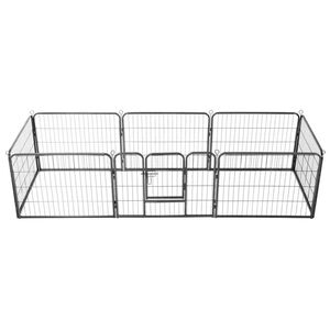 vidaXL Pentuaitaus 8 paneelia ter&auml;s 60x80 cm musta