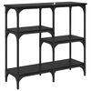 vidaXL hyllyllä Musta tammi 80 x 29 x 75 cm Tekninen puu
