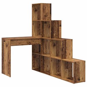 vidaXL Kulmap&ouml;yt&auml; Vanha Puu 101,5 x 149,5 x 149,5 cm Tekninen puu