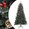 vidaXL Tekojoulukuusi jalustalla vihre&auml; 210 cm PVC