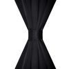 vidaXL Mustat pimennysverhot verhotankokujalla 2 kpl 135 x 245 cm