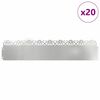 vidaXL Nurmikonreunukset 20 pcs Hopea 103 x 0,05 x 22 cm