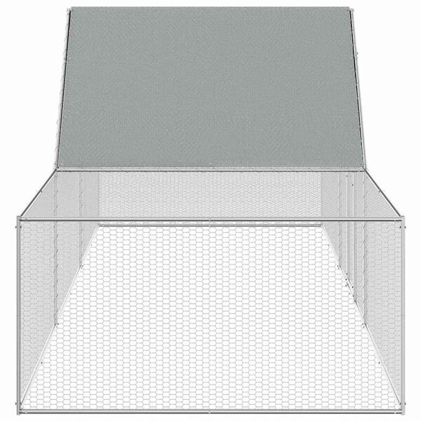 vidaXL Kanah&auml;kki 5x1x1,5 m galvanoitu ter&auml;s