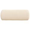 vidaXL Pystytyynyt 2 pcs Beige Ø 15 x 40 cm Mikrokuitukangas