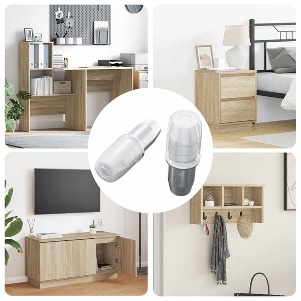 vidaXL Hyllyn Nautinta 2 pcs Hopea 7 x 16 mm Rauta