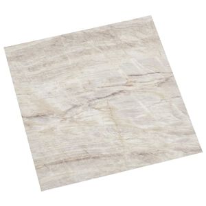 vidaXL Itsekiinnittyv&auml;t Lattialankut Beige 30,5 x 30,5 cm 20 kpl