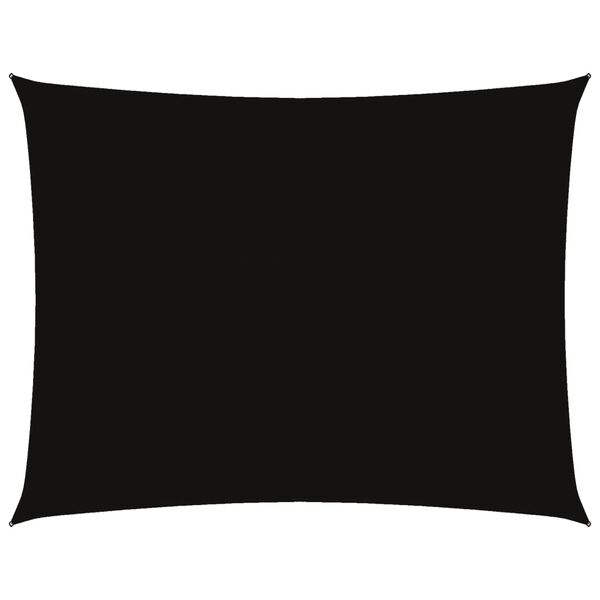 vidaXL Aurinkopurje Oxford-kangas suorakaide 3,5x4,5 m musta