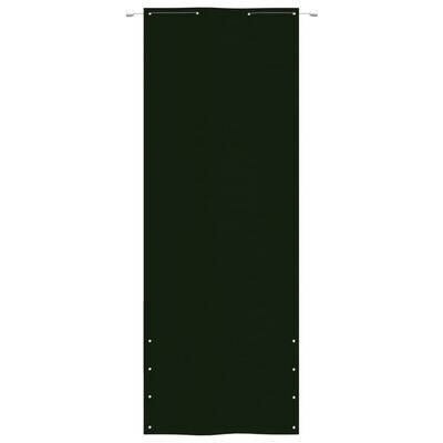 vidaXL Parvekkeen suoja tummanvihreä 80x240 cm Oxford kangas