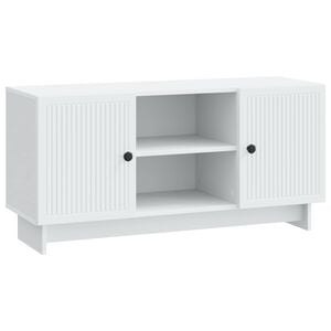 vidaXL TV-kaappi 102 x 34,5 x 50 cm valkoinen Tekninen puu