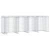 vidaXL Gabion kivikorisein&auml; j&auml;teastialle 350x91x120 cm sinkitty rauta