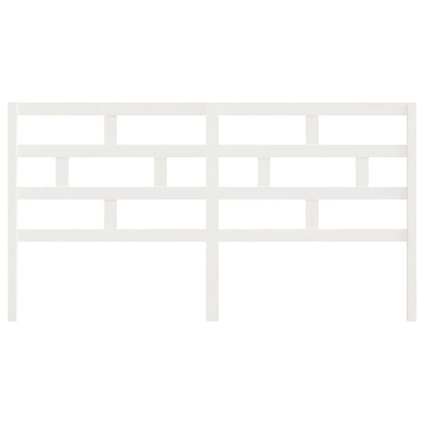 vidaXL S&auml;ngynp&auml;&auml;ty valkoinen 186x4x100 cm t&auml;ysi m&auml;nty