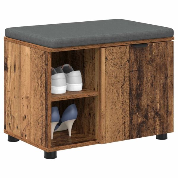 vidaXL Halli penkki Vanha puu 60 x 38 x 46 cm Insin&ouml;&ouml;ripuu ja kangas