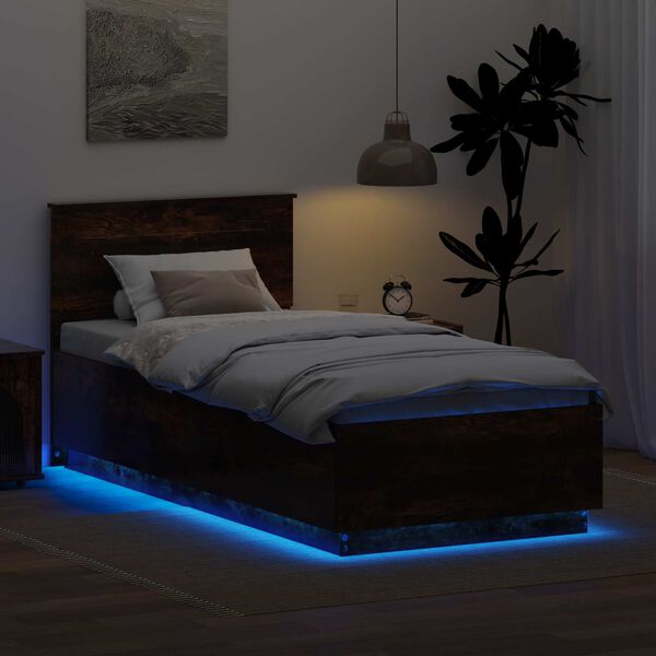 vidaXL S&auml;ngyn runko p&auml;&auml;tyll&auml; Savup&auml;hkin&auml; 70 x 190 cm Tekninen puu