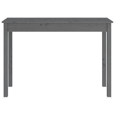 vidaXL Konsolipöytä harmaa 110x40x75 cm täysi mänty