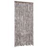 vidaXL Hy&ouml;nteisverho ruskea ja valkoinen 100x220 cm Chenille