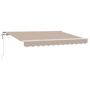 vidaXL Vedett&auml;v&auml; markiisi Beige 350 x 200 cm kangas