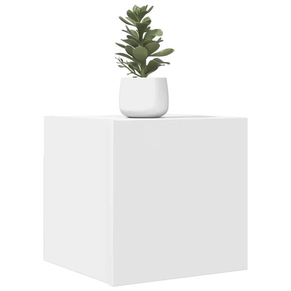 vidaXL Seinäkiinnitettävä TV-taso 4 kpl valkoinen 30,5x30x30 cm