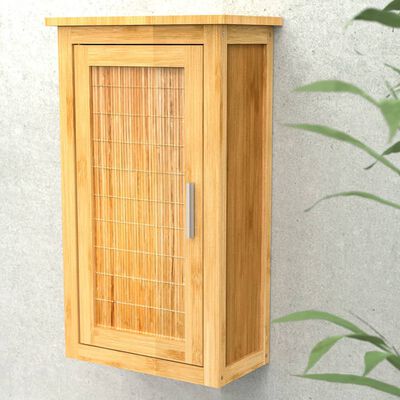 EISL Korkea kaappi ovella bambu 40x20x70 cm