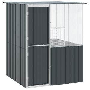 vidaXL Lintuh&auml;kki Antrasiitti 165 x 165 x 200 cm Galvanoitu ter&auml;s