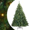 vidaXL Tekojoulukuusi 300 LED-valoilla Vihre&auml; 180 cm PE ja PVC