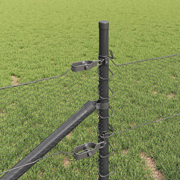 vidaXL Aitalatu Harmaa 25 x 0,5 m (13 mm verkko) Ter&auml;s