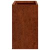 vidaXL Kukkalaatikot 2 kpl ruoste Corten ter&auml;s 53x10x17 cm